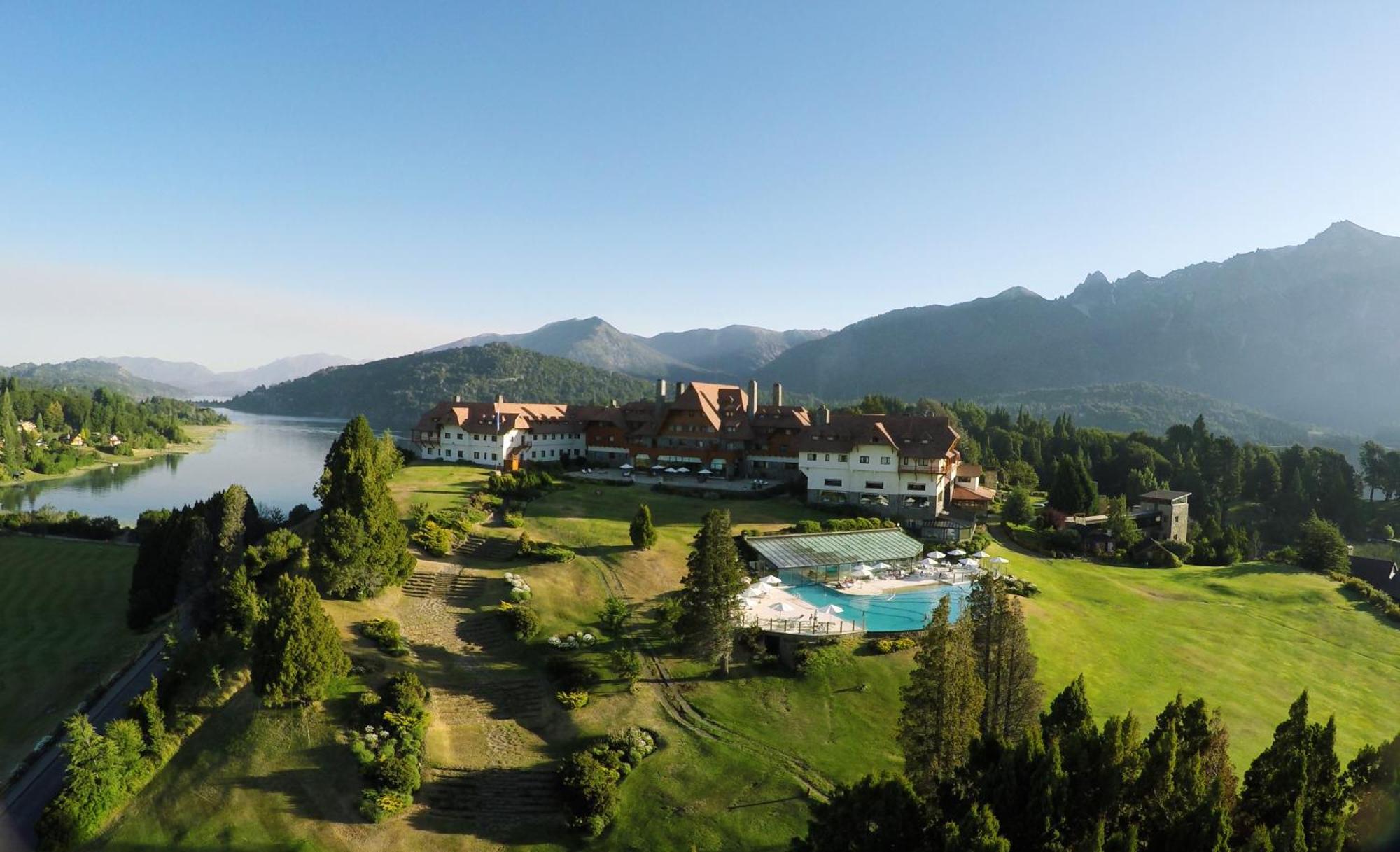 Llao Llao Resort, Golf-Spa San Carlos de Bariloche Exterior photo Aerial view of the hotel